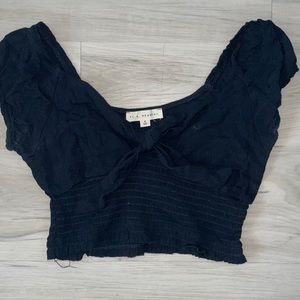 L.A. Hearts (Pacsun) cropped top with bow size S